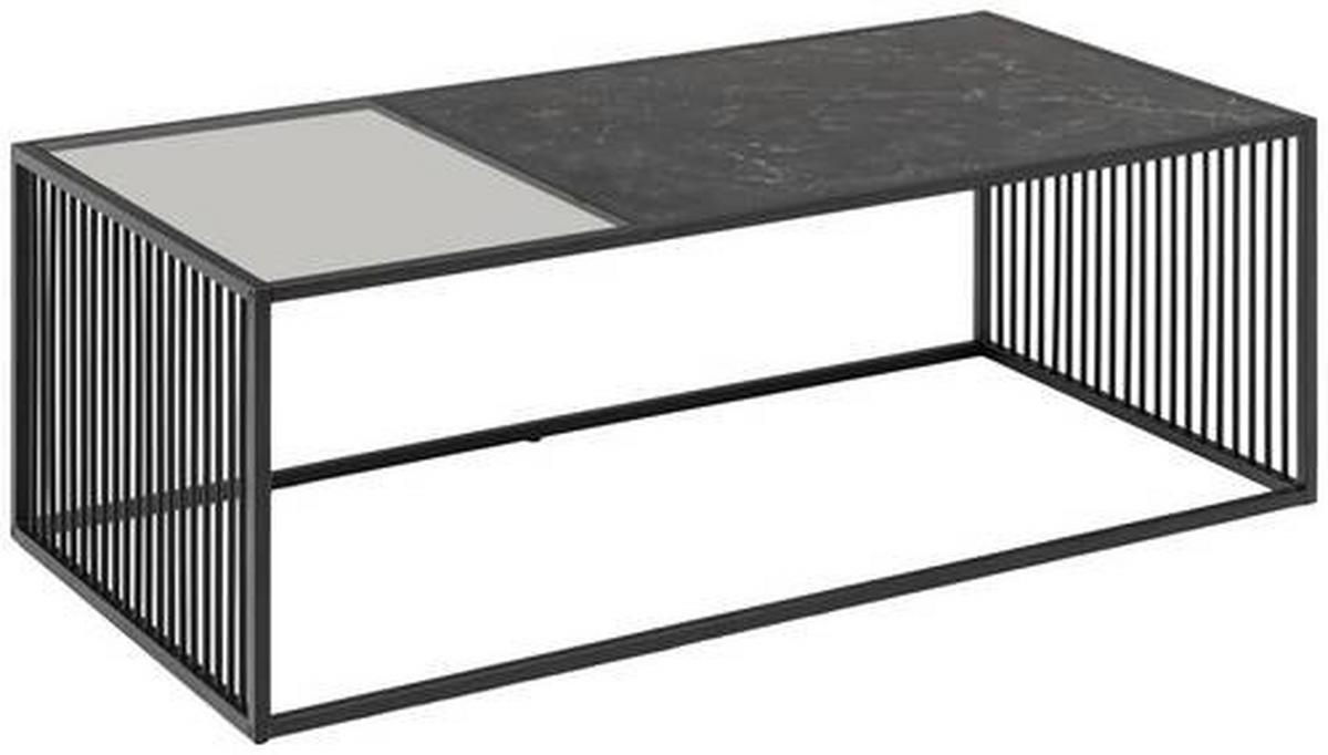 STOLIK KAWOWY STRINGTON - czarny, Design, materiał drewnopochodny/tworzywo sztuczne (120/60/40cm) - MID.YOU
