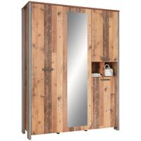 Șifonier Baghira - maro/gri închis, Konventionell, plastic/metal (156,4/204,7/52,3cm) - Premium Living