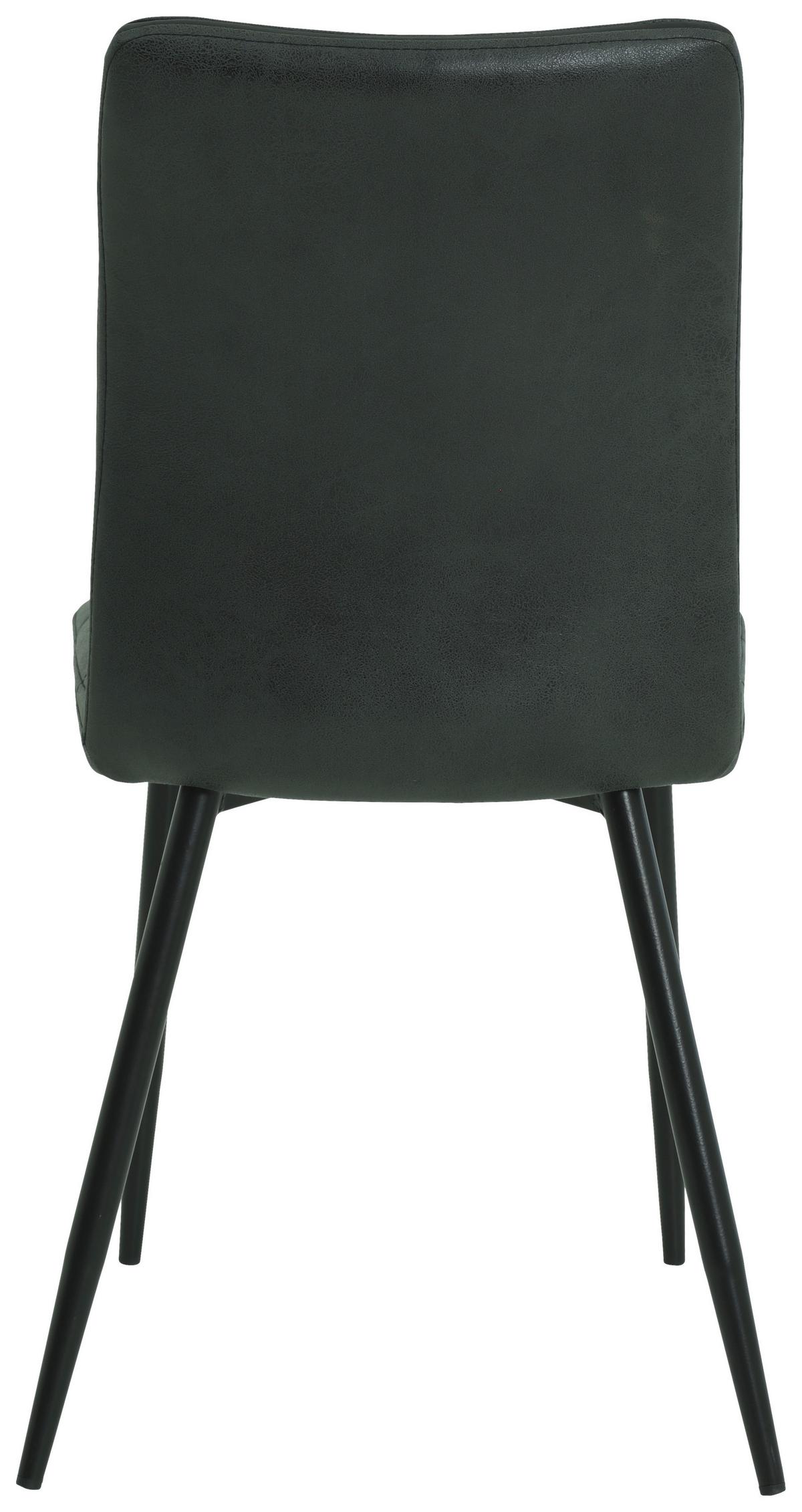 STUHL-SET Caroline S Anthrazit - Anthrazit/Schwarz, MODERN, Textil/Metall (44/87/57cm) - MID.YOU