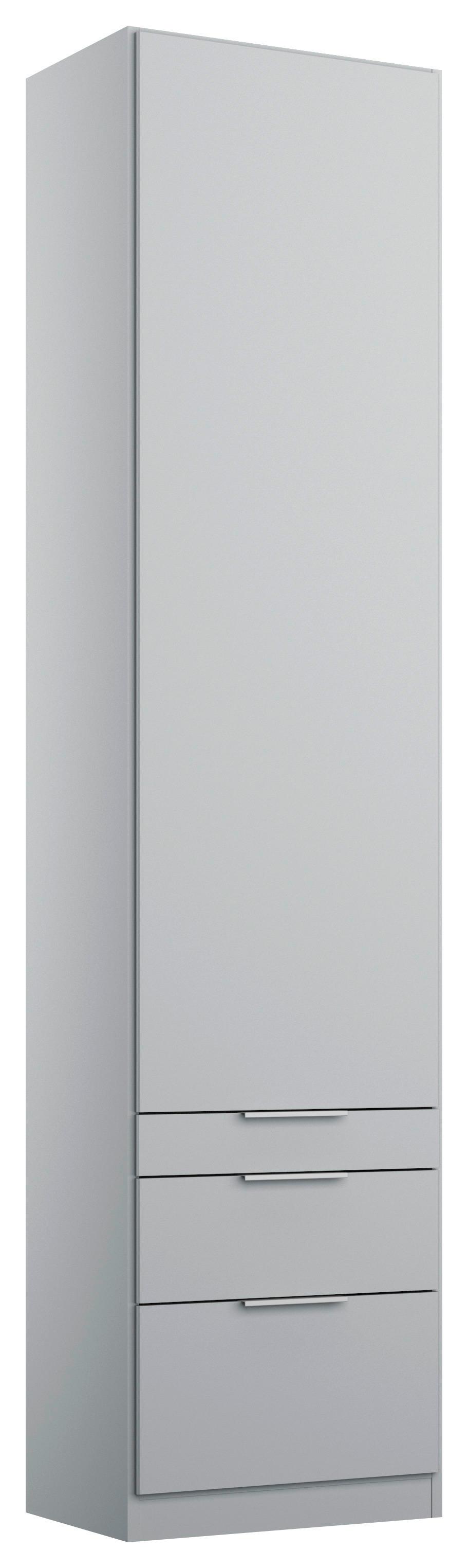 Dulap Cu Uși Rotative Alabama - gri deschis, Modern, material pe bază de lemn (47/229/54cm) - Modern Living