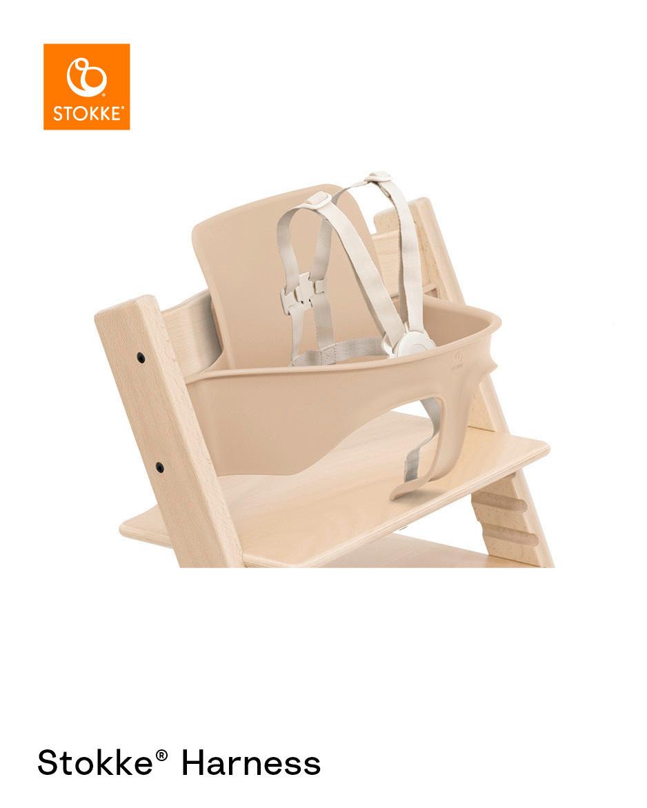 PAS BEZPIECZEŃSTWA TRIPP TRAPP HARNESS - beżowy, Basics, tworzywo sztuczne/tkanina - Stokke