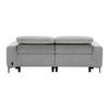 2,5-SITS SOFFA ALVARO - mörkgrå/grå, Modern, metall/trä (220/79/109cm) - Mömax