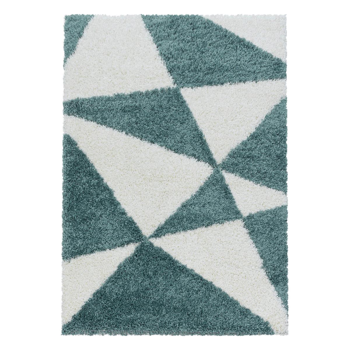 Hochflorteppich Tango Blau ca. 160x230cm - Blau, Design, Textil (160/230cm)