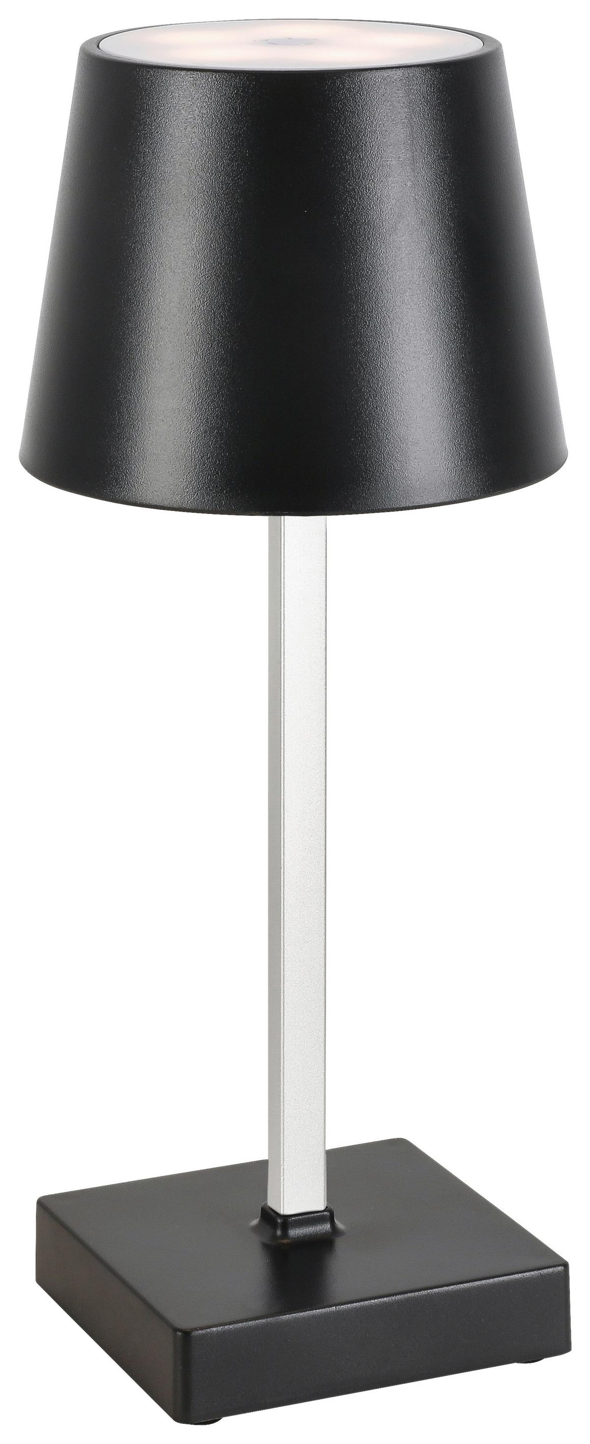 LED-Dekoleuchte Gopi Schwarz max. 1,5 Watt - Silberfarben/Schwarz, Romantik / Landhaus, Kunststoff/Metall (10,5/26cm) - Modern Living