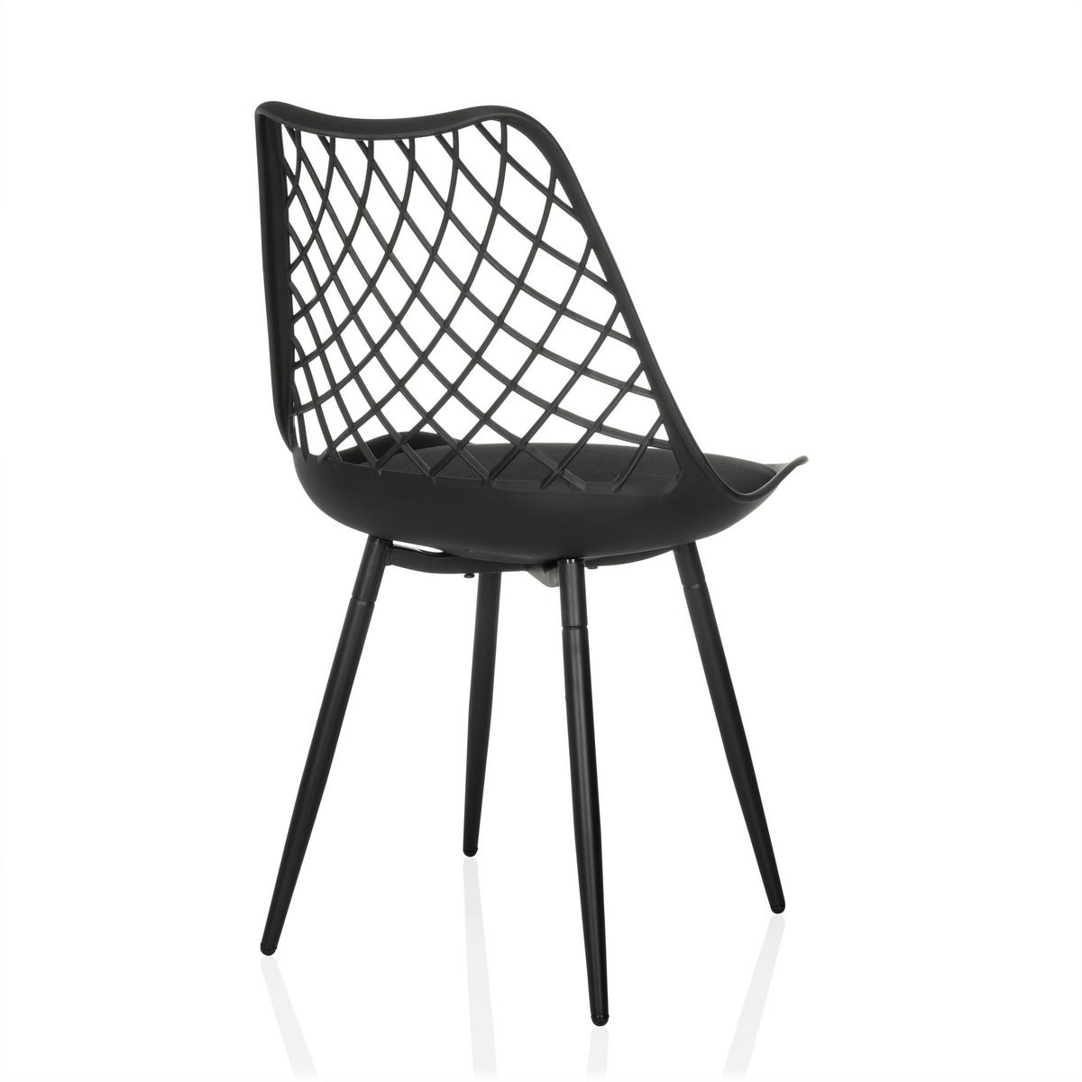 Vrtni Stol Begio S, Črna - črna, Moderno, kovina/umetna masa (48/83/57cm) - MID.YOU