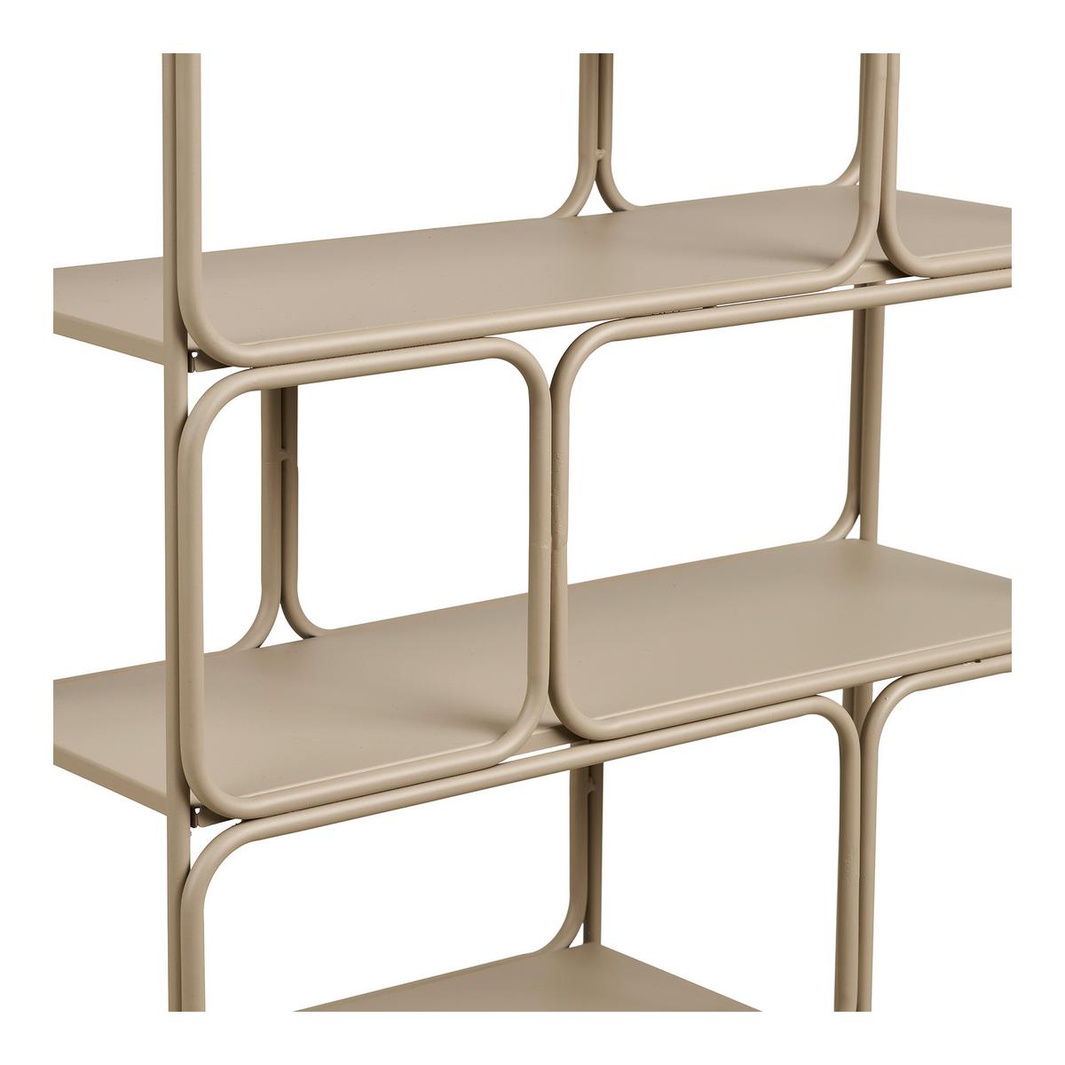 Wandregal Lanciano Beige - Beige, Design, Metall (48/64/18cm) - MID.YOU