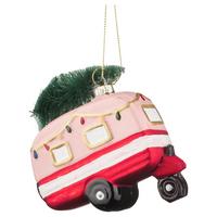 Karácsonyfadísz Figures - bézs/piros, műanyag/Üveg (10,3/11,3/3,8cm) - Modern Living