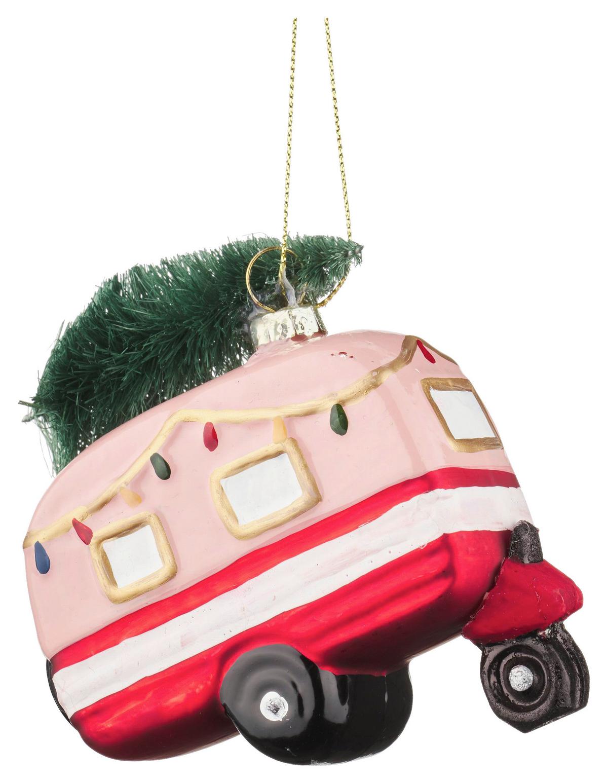 Karácsonyfadísz Figures - bézs/piros, műanyag/Üveg (10,3/11,3/3,8cm) - Modern Living