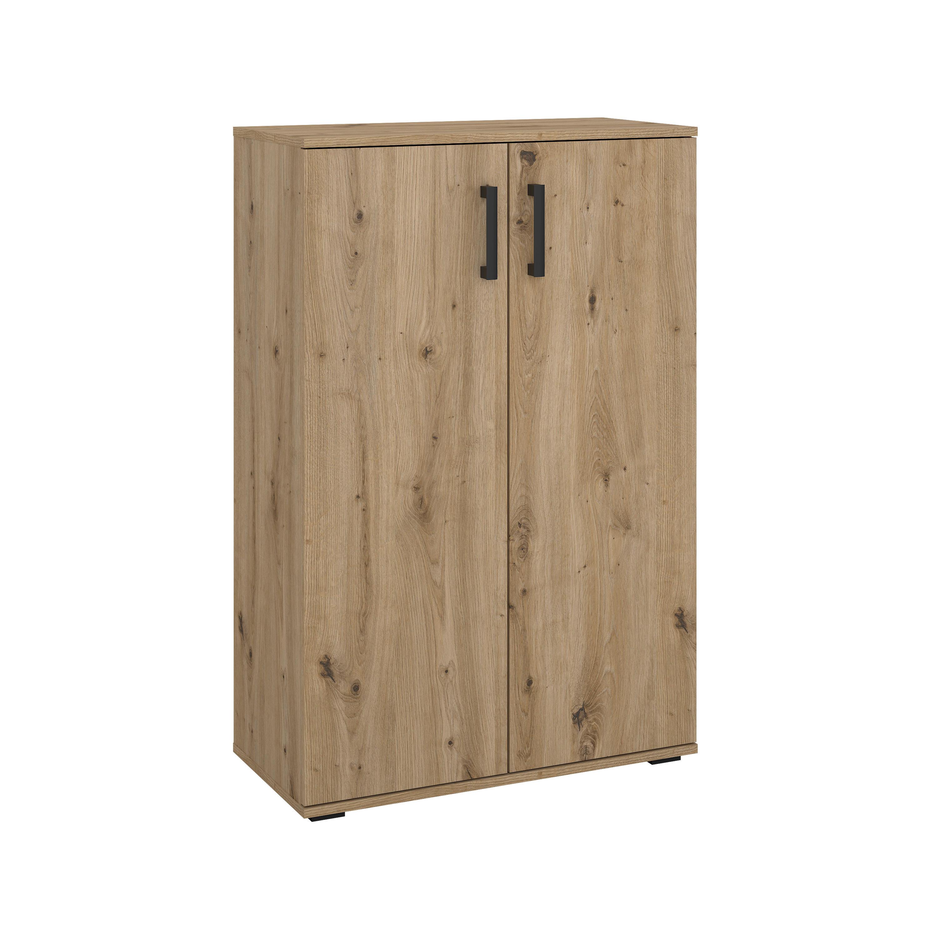 Schuhschrank Bobby II Eiche - Eiche Artisan, KONVENTIONELL, Holzwerkstoff (70/106/33,4cm) - Mömax