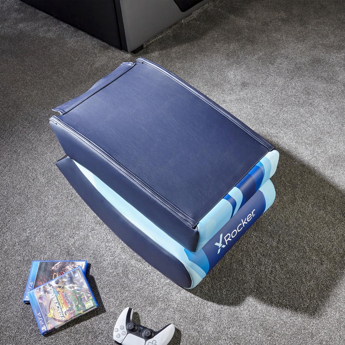 Gamingsessel Video Rocker ca. 41x65x85 cm Blau - Blau, MODERN, Textil (41/65/85cm) - X Rocker