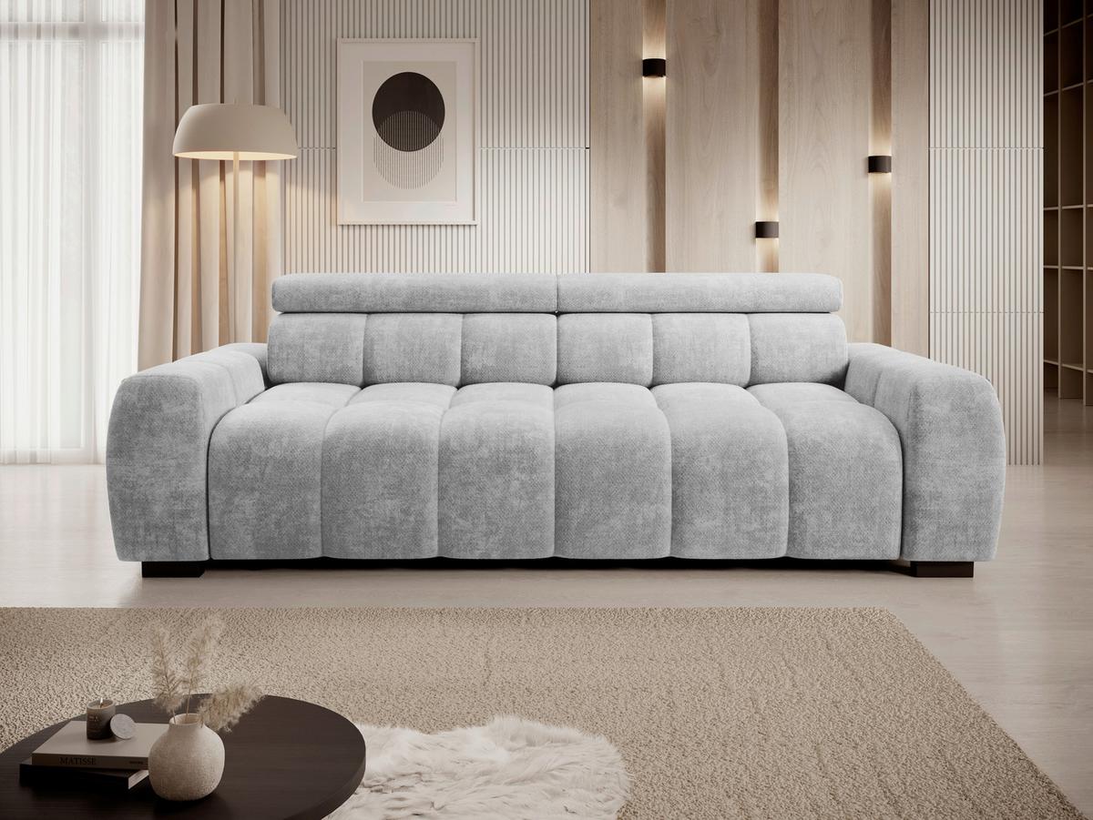 Velika Sofa Bull - crna/sivo-bež, Trend, tekstil/plastika (248/77-97/108cm) - Luca Bessoni