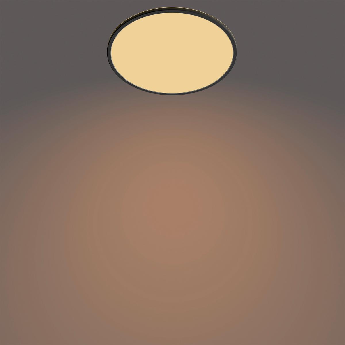 LAMPA SUFITOWA LED 32708500 SUPERSLIM - czarny, Konventionell, tworzywo sztuczne (42,5/34/2,8cm) - Philips