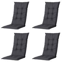 SESSELAUFLAGE BASIC BLACK AUFLAGE HOCH - Schwarz, MODERN, Textil (50/2/123cm) - Gardenson