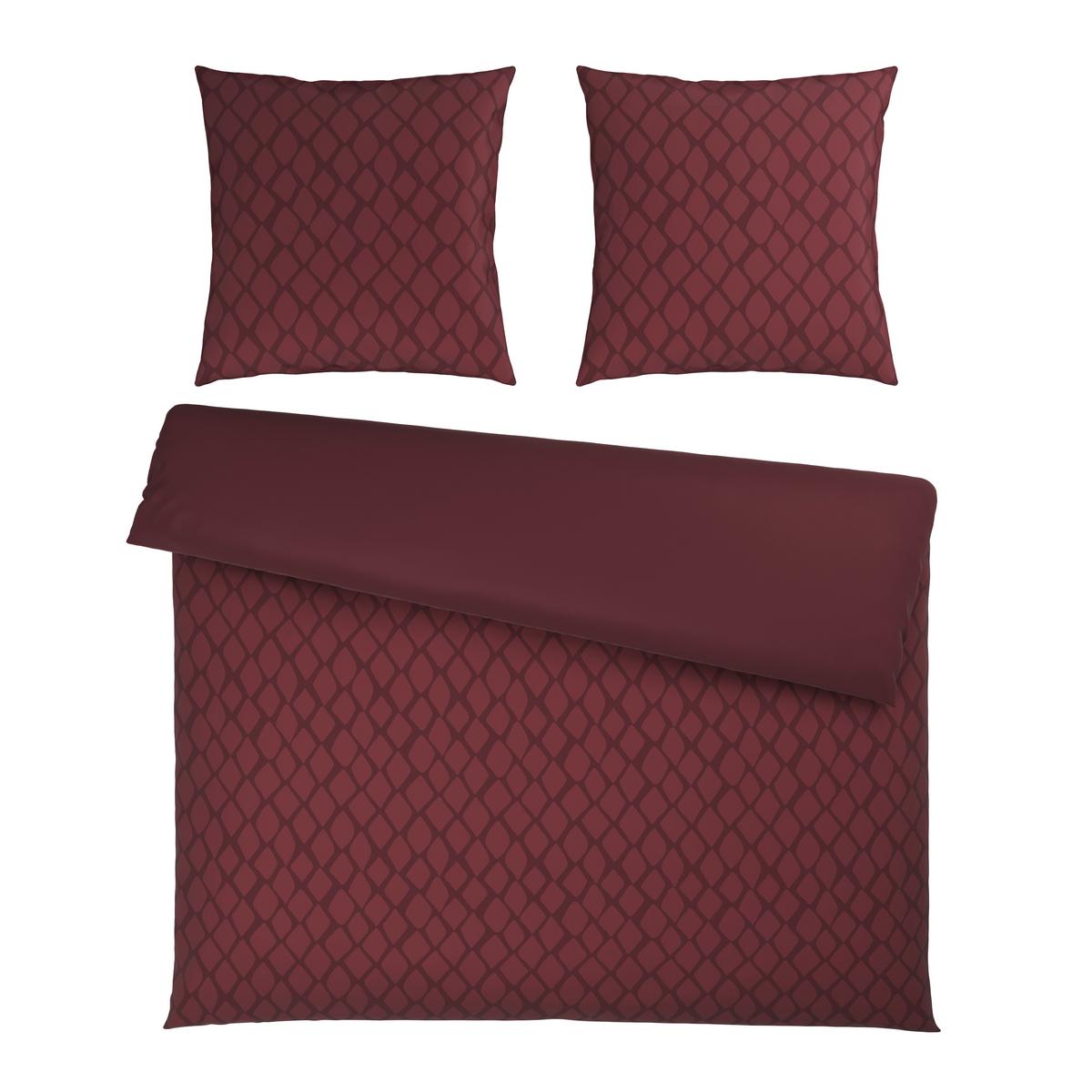 POŚCIEL DWUSTRONNA SNAKO - DK - wiśniowoczerwony, Design, tkanina (200/200cm) - Dieter Knoll