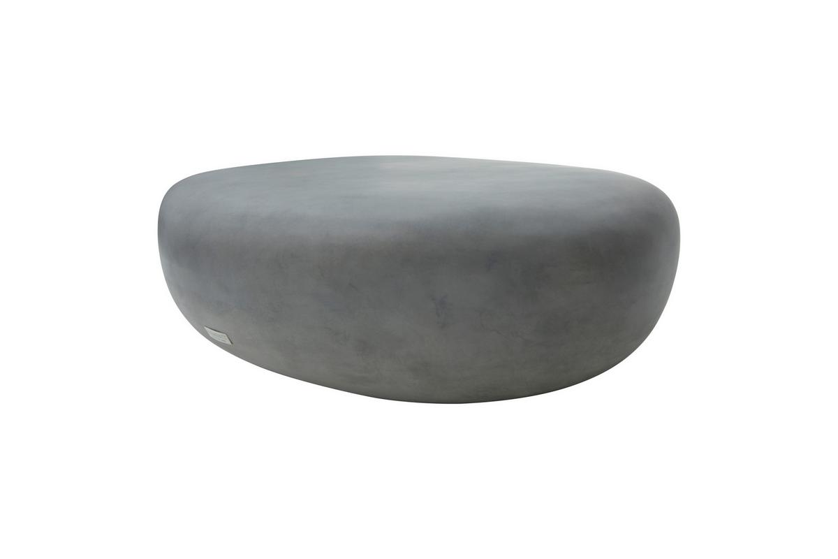 Loungetisch Hawaii Grau - Grau, MODERN, Stein (121,3/91,4/35,6cm) - Gardenson