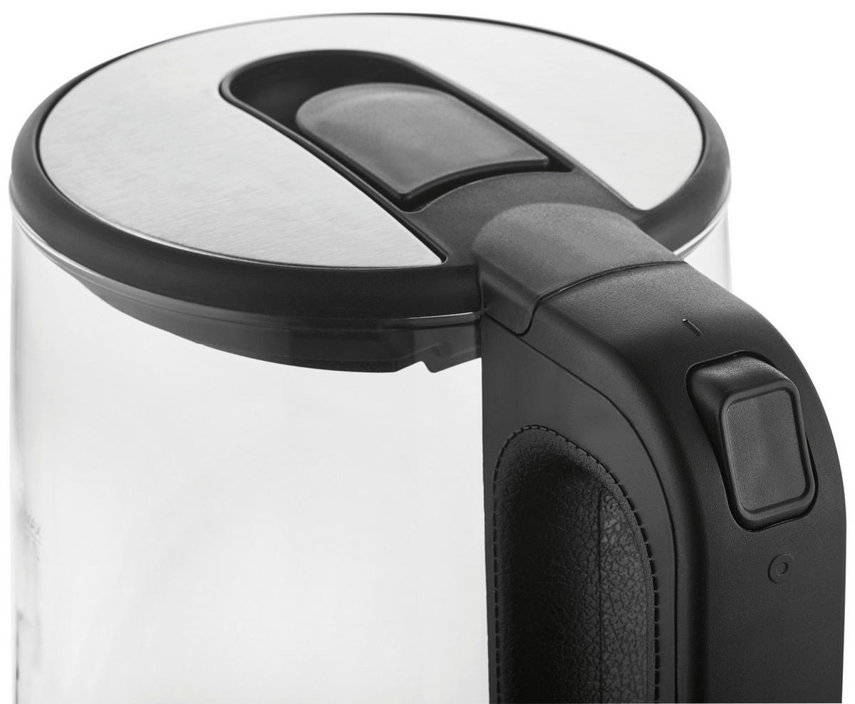 CZAJNIK ELEKTRYCZNY 12053 - kolor stalowy/czarny, Basics, tworzywo sztuczne/metal (21/15/24cm)