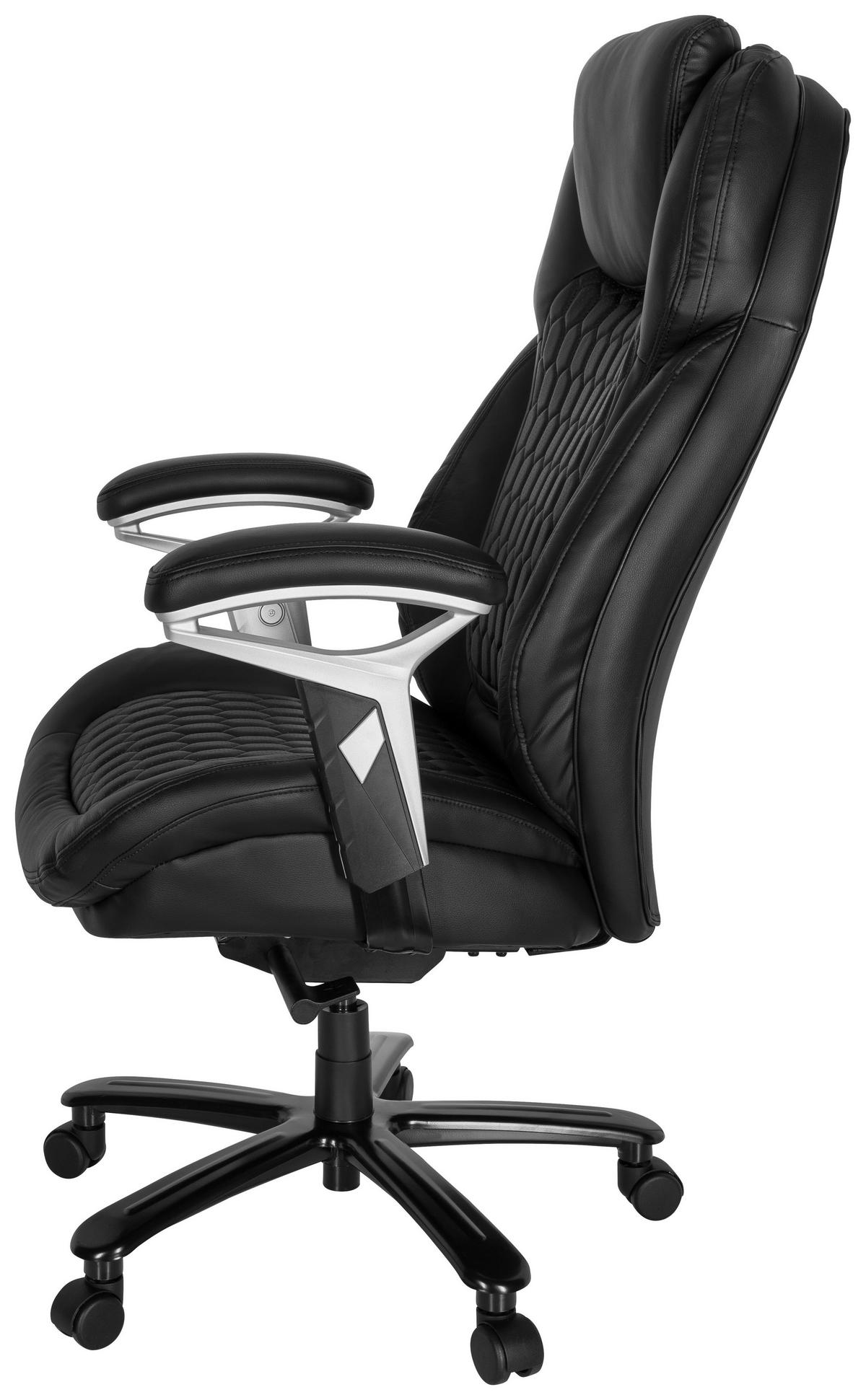 Pisarniški Stol Pullmann I, Črna - črna, Moderno, kovina/umetna masa (73/138/85cm) - MID.YOU