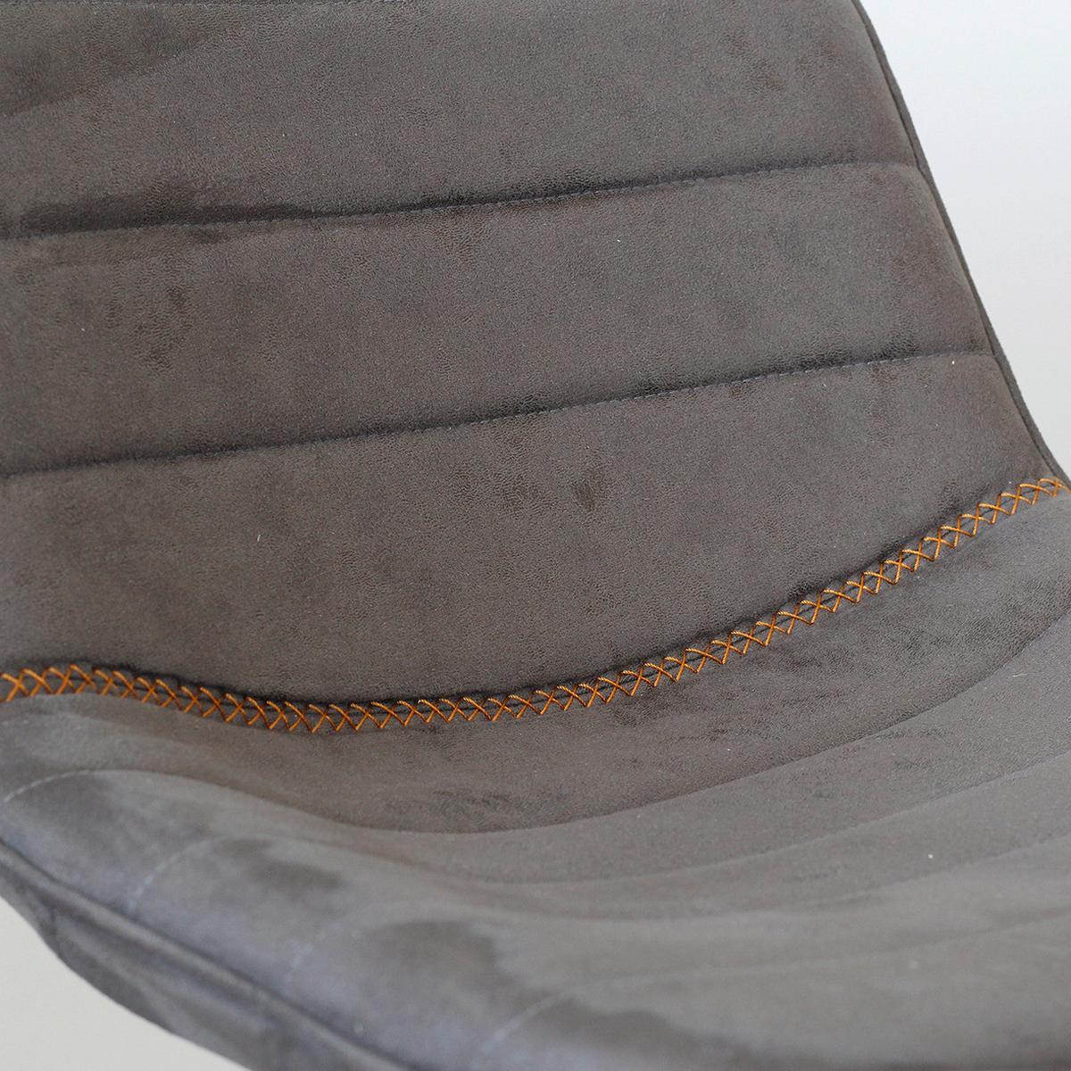 BARHOCKER-SET JORDAN - Anthrazit/Schwarz, LIFESTYLE, Textil/Metall (49/101/43cm) - MID.YOU