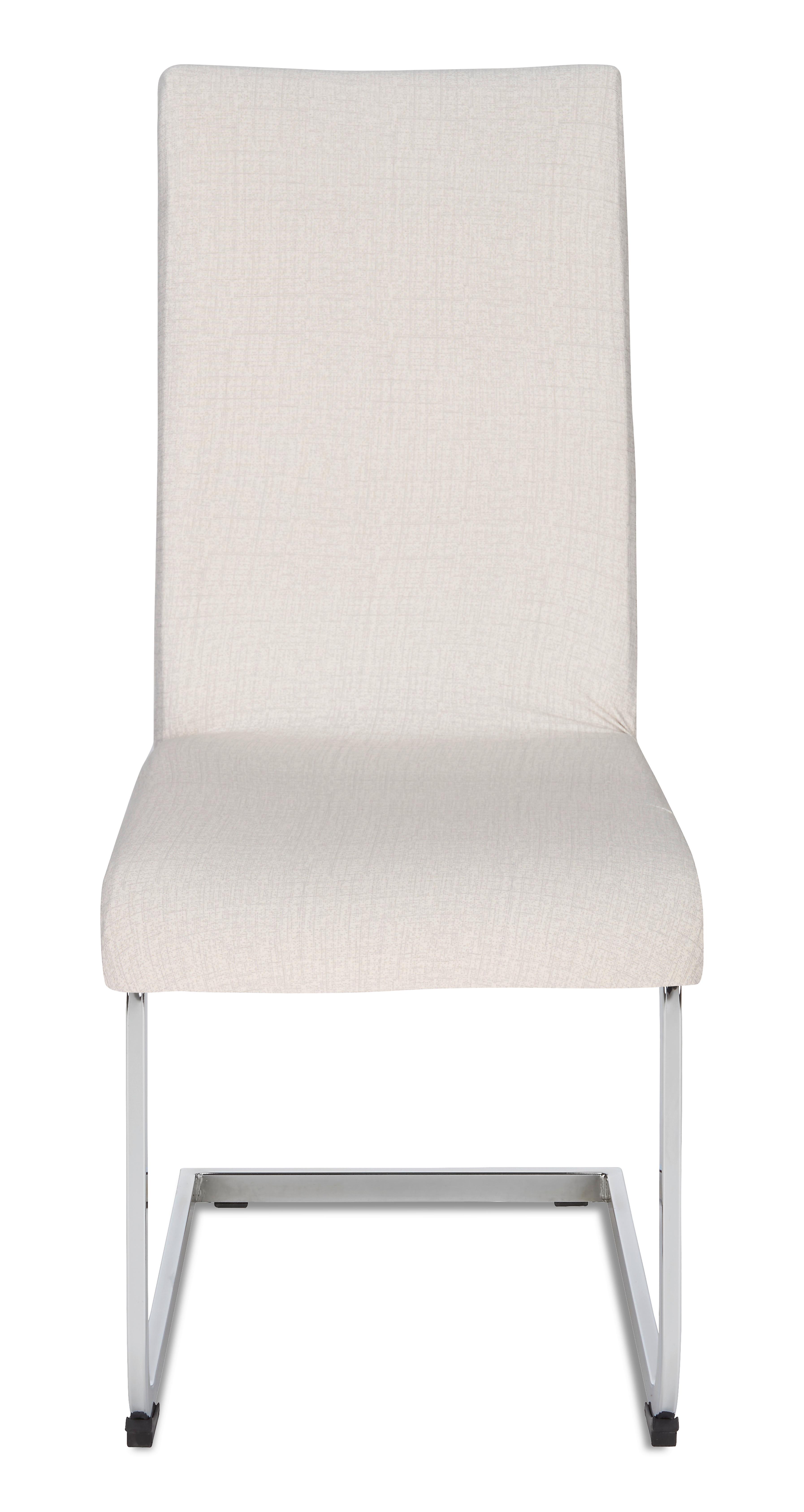 Stuhlhusse Fred Silberfarben - Silberfarben, KONVENTIONELL, Textil (48/48/68cm) - Mömax