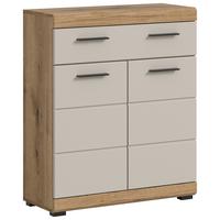 Midischrank Scout ca. 74x88x31 cm Kaschmir - Kaschmir/Schwarz, MODERN, Holzwerkstoff/Kunststoff (74/88/31cm) - MID.YOU