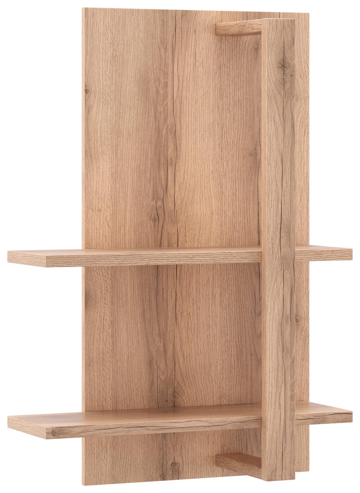 Stenski Regal Vancouver, Barva Hrasta - barve hrasta, Moderno, leseni material (67/96/25cm) - Mömax