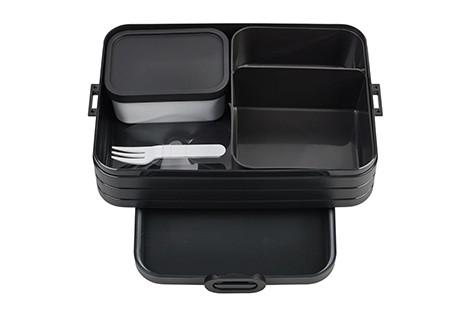 PUDEŁKO NA LUNCH BENTO 107635641100 - czarny, Konventionell, tworzywo sztuczne (25,5/17/6,5cm) - Mepal