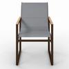 TRÄDGÅRDSSTOLAR SET MATTEO - grå/svart, Modern, metall/textil (56/86/53cm) - Bessagi Garden