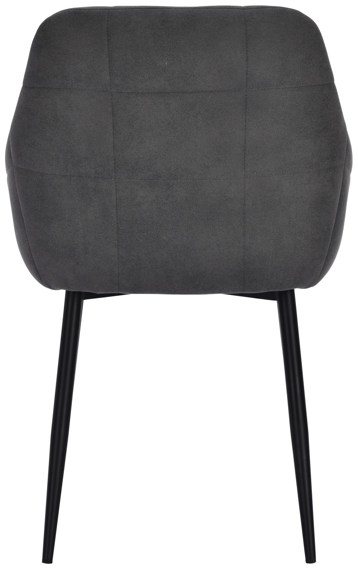 Naslanjač Nino 2 - siva/črna, Moderno, kovina/tekstil (56/83/56cm) - Mömax