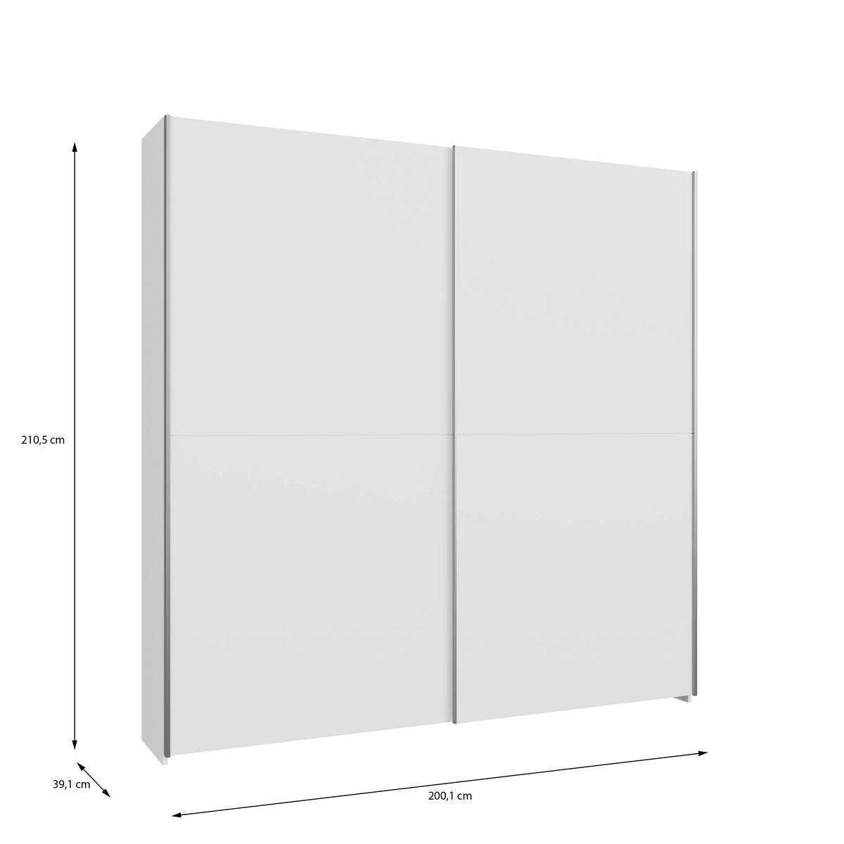 Ormar S Kliznim Vratima Home Nook - bijela, Basics, drvni materijal (200,1/210/39,1cm) - Modern Living