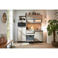 Küchenblock Base inkl. 3 E-Geräte - MODERN, Holzwerkstoff (185cm) - Express-Kuechen