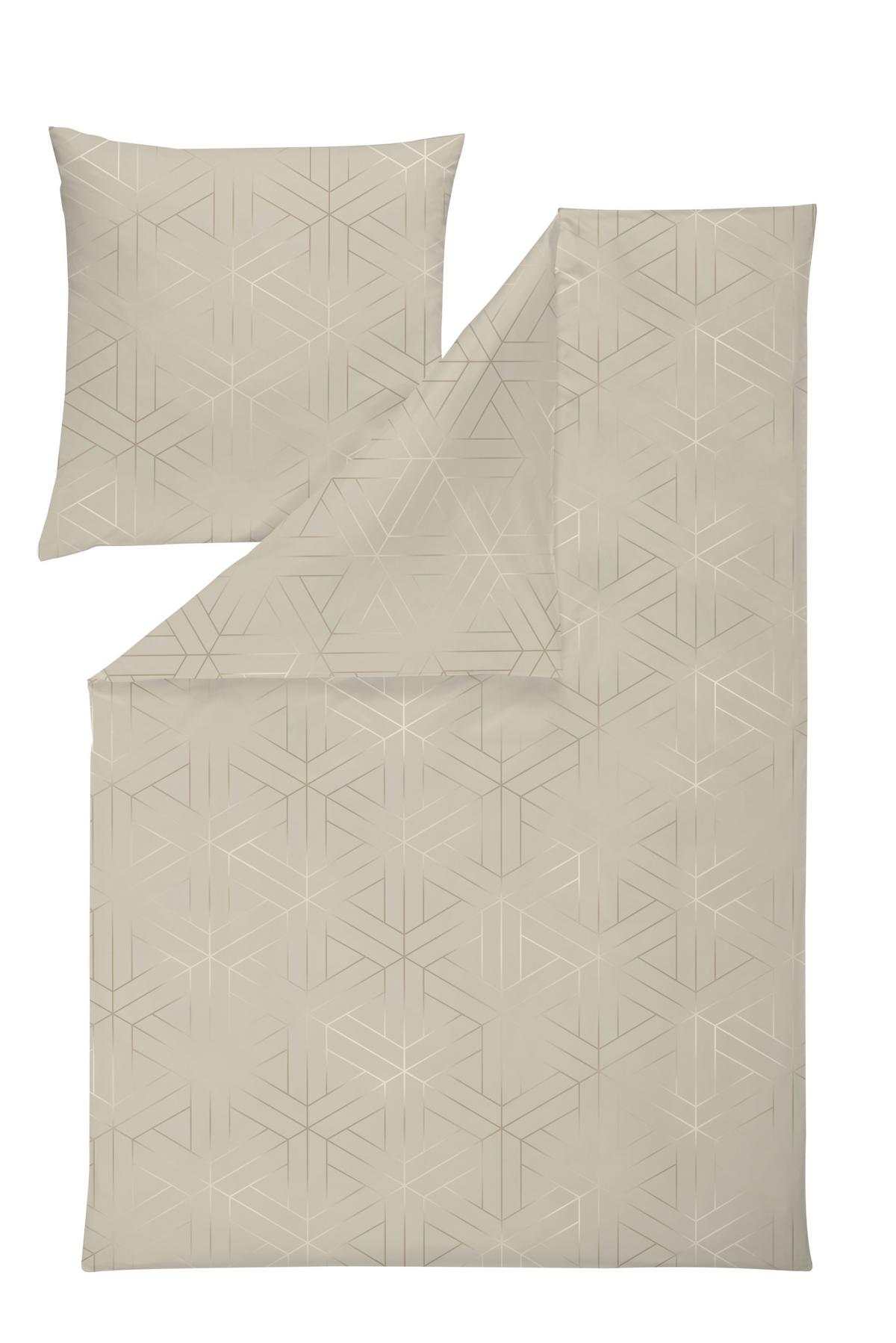 POŚCIEL LUAN - kremowy, Design, tkanina (135/200cm) - Estella