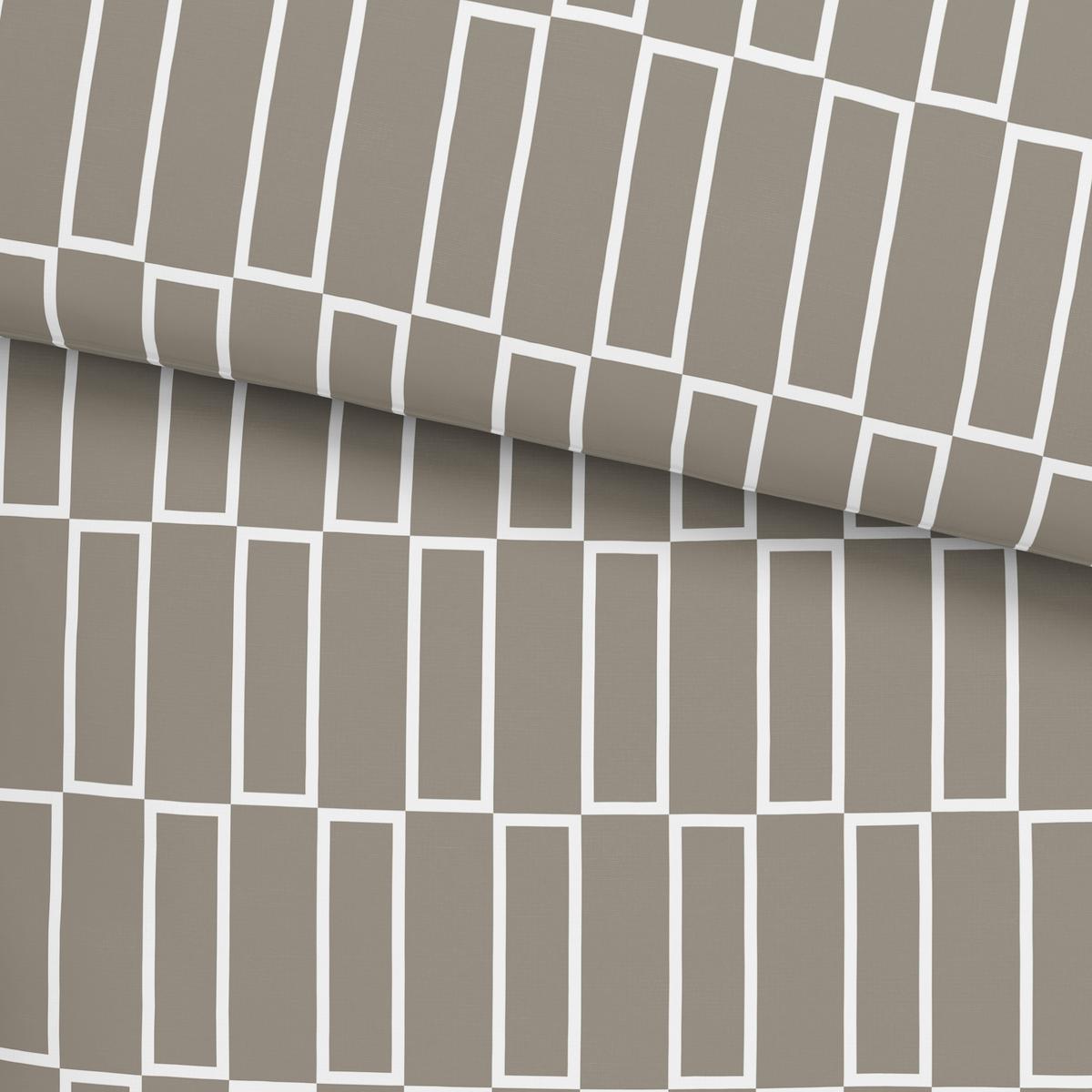 Posteljnina Brigg, Več Barv, 2x60/80, 200/200 - rjavosiva/črna, tekstil (200/200cm) - Modern Living