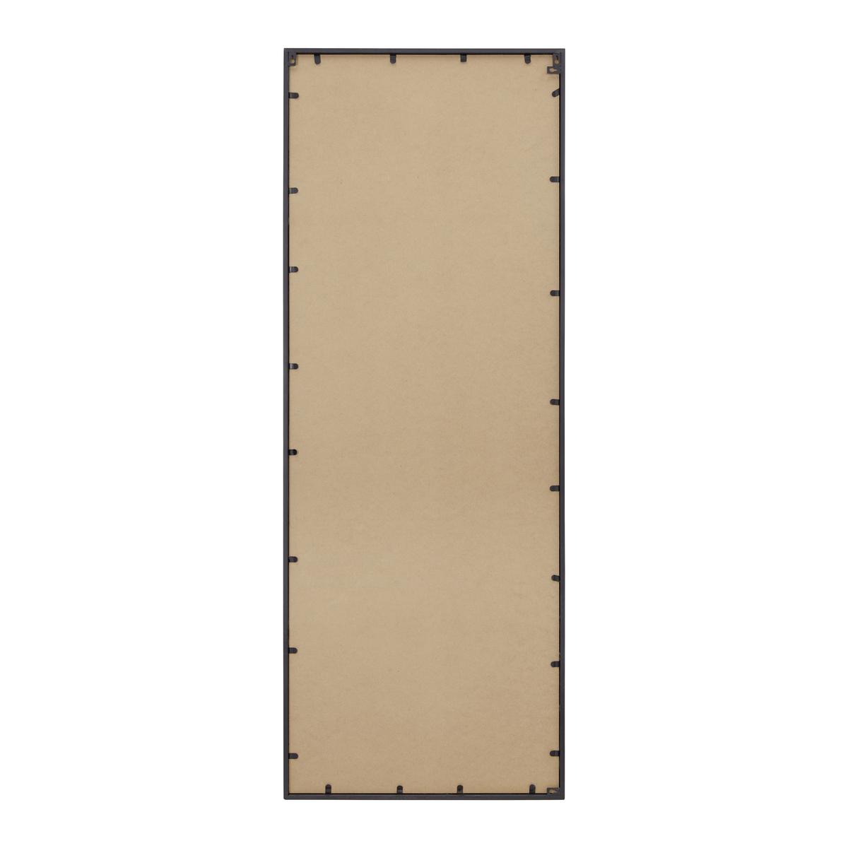 Ogledalo Jill, Kovinski Okvir, 60x160 - črna, Moderno, kovina/steklo (60/160/3cm) - Bessagi Home