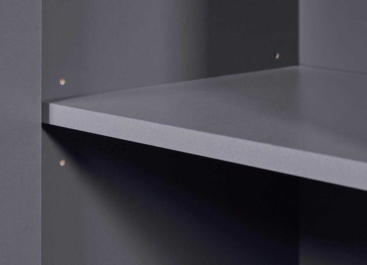 Kommode Silenzia Graphit - Graphitfarben, Design, Holzwerkstoff (112/91/40cm) - Livetastic