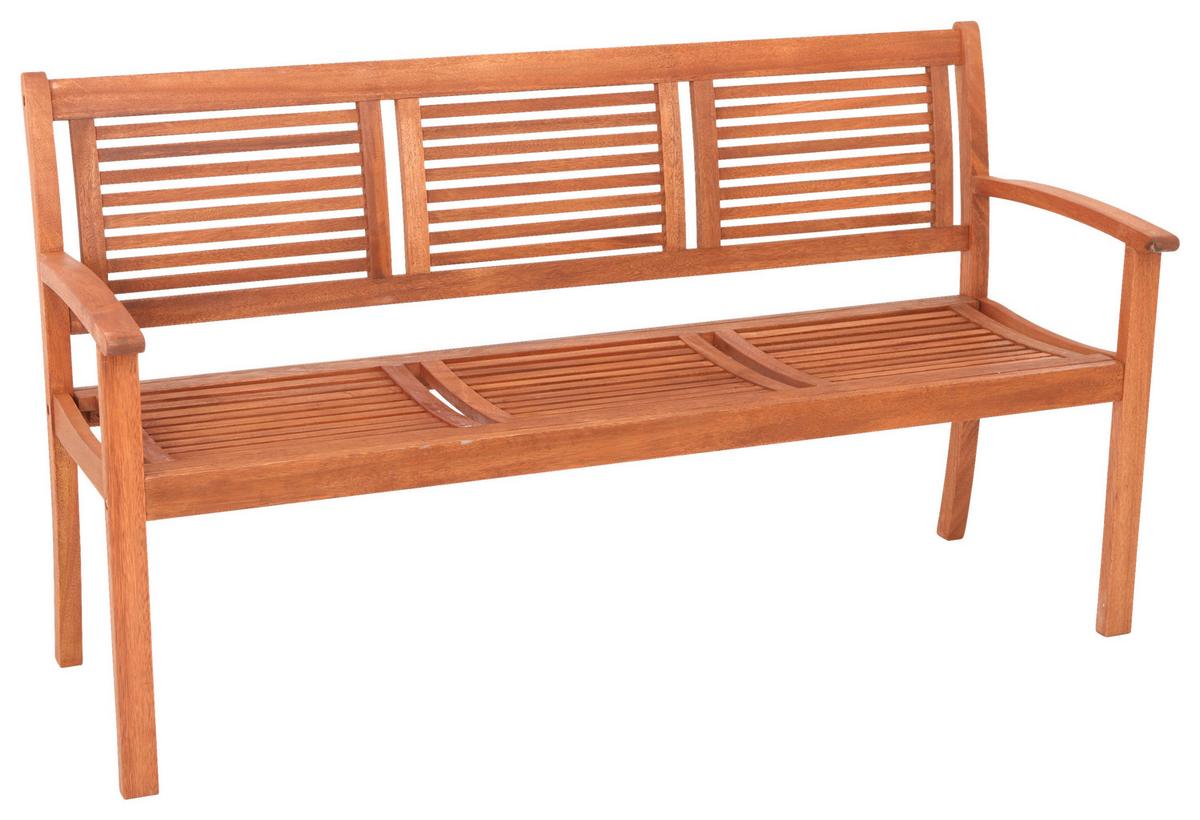 Gartenbank Cordoba aus Eukalyptus Natur - Naturfarben, Basics, Holz (160/90/58cm) - Gardenson