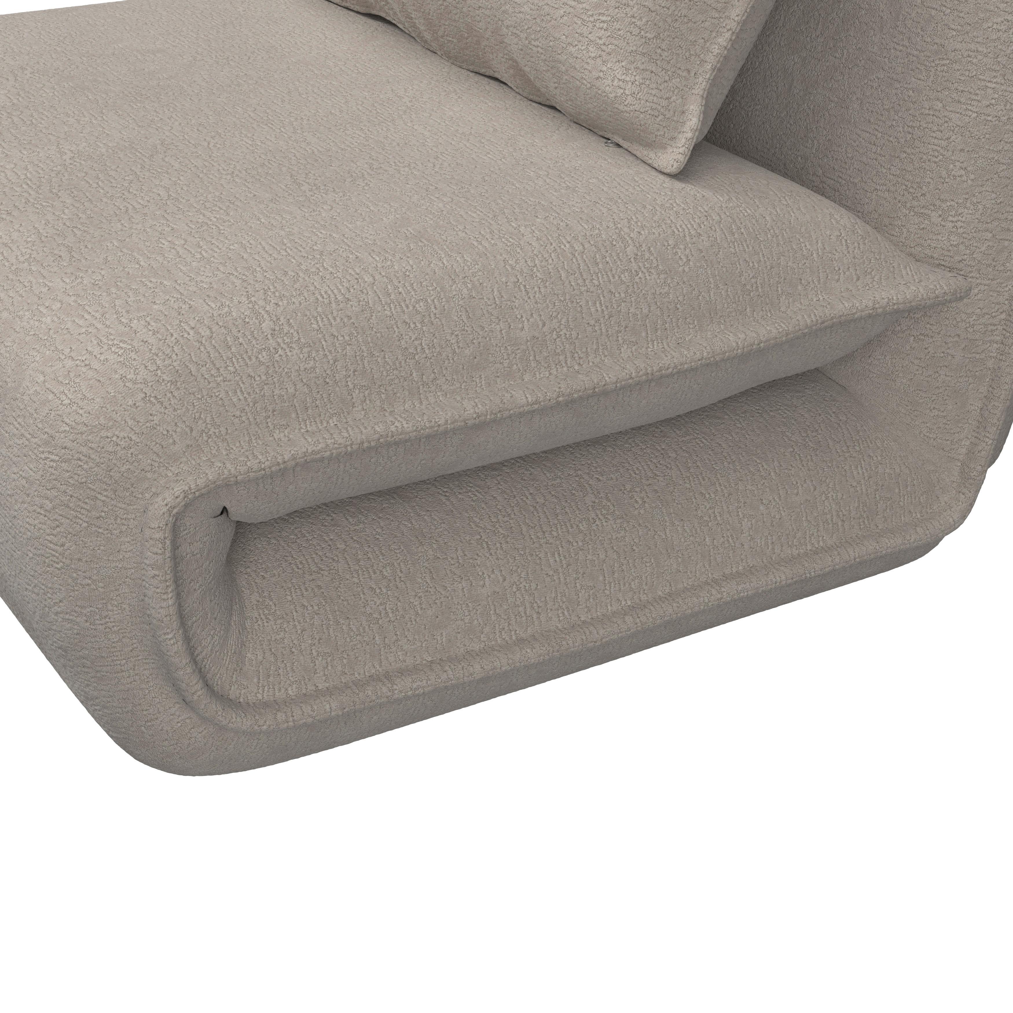 BÄDDFÅTÖLJ MACY - beige, Modern, metall/textil (83/70/84cm) - Bessagi Home