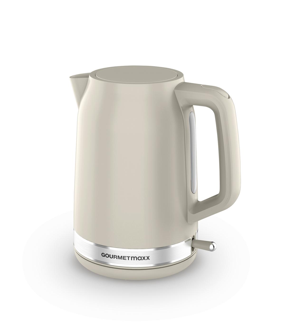 CZAJNIK ELEKTRYCZNY 13896 - kremowy, Basics, tworzywo sztuczne (22,1/15,6/23,7cm) - GOURMETMAXX