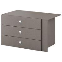 Schubkasteneinsatz Universal Grau - Grau, Holzwerkstoff (82,5/49/48,5cm) - Based