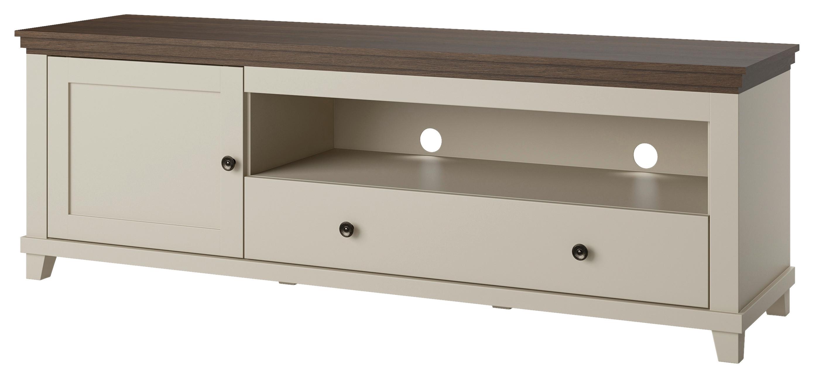 Tv-elem Evora - kasmírszínű/tölgyfa színű, Design, faalapú anyag (181/61/49cm)