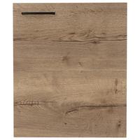 Küchenschrankfront Structura Eiche dunkel - Eiche dunkel/Schwarz, MODERN, Holzwerkstoff/Metall (60/72/1,9cm) - Nobilia