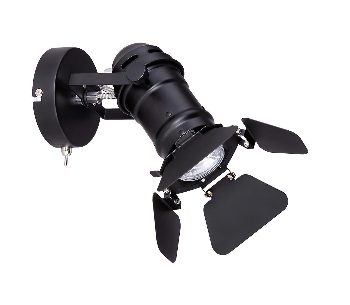 Reflektor 54650-1b Egon - crna, Trend, metal (16/24,5/21,5cm) - Globo