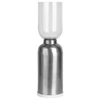 KERZENSTÄNDER SHANTI - Schwarz, Trend, Glas/Stein (19/63.5/63.5cm) - Kayoom