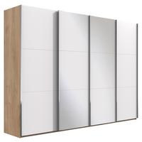 Ormar S Kliznim Vratima Level 36a - bijela/boje hrasta, Basics, staklo/drvni materijal (350/216/65cm) - Modern Living