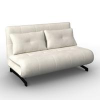 Kanapéágy Luna - fekete/fehér, Modern, textil/fém (142/40/62cm) - Bessagi Home