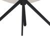 STOL MED ARMSTÖD KARO - svart/cremefärgad, Modern, metall/textil (58/88/65cm) - Bessagi Home