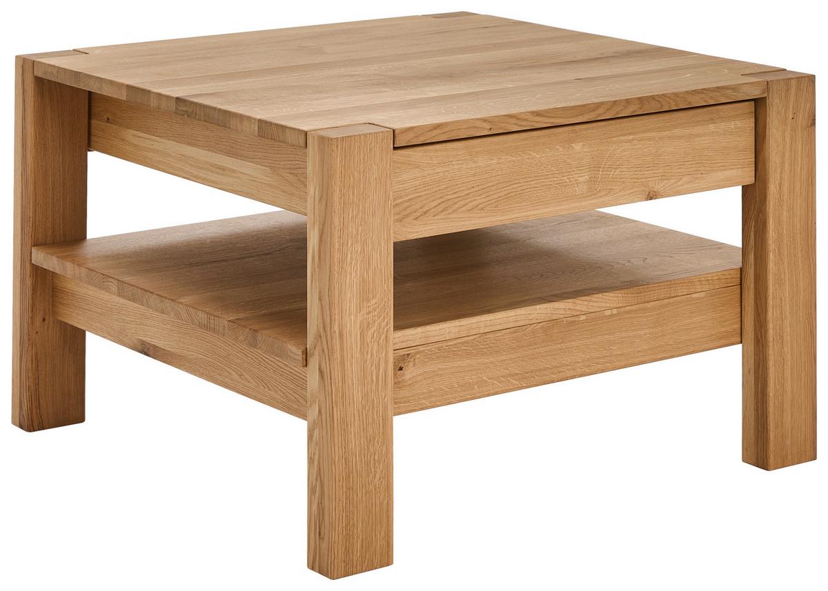 STOLIK KAWOWY PANAMA 2.0 -EXKLUSIV- - dąb dziki, Konventionell, drewno (70/70/47,5cm) - Linea Natura
