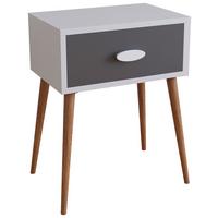 NACHTKÄSTCHEN SINGOL L - Honigeiche/Weiss, Modern, Holzwerkstoff (44,5/60/30cm) - MID.YOU