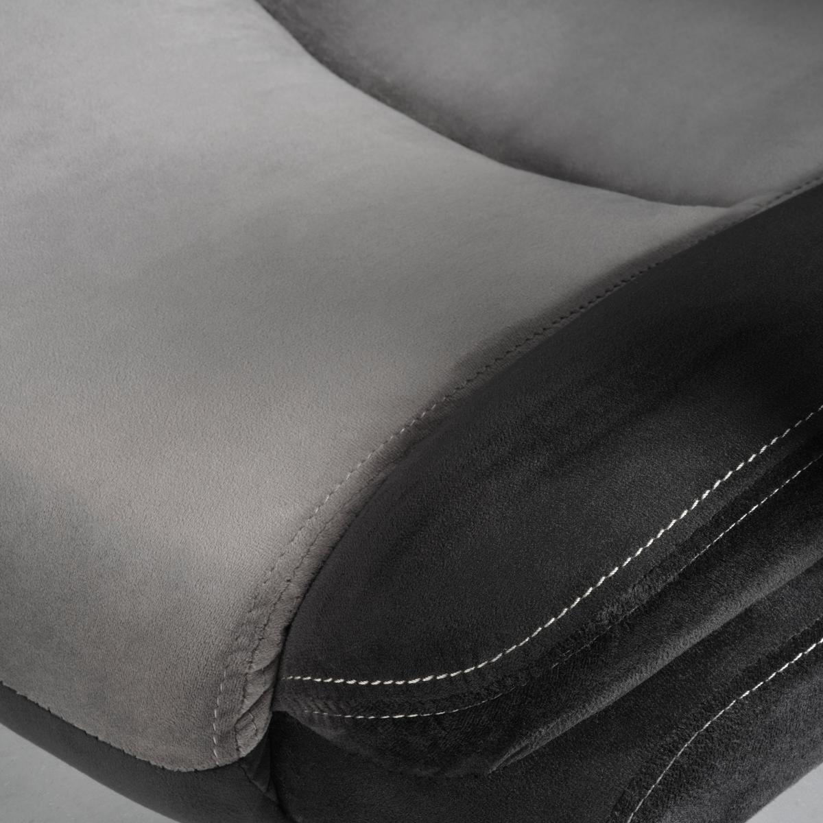 Chefsessel Alwin in Grau/Schwarz - Schwarz/Grau, Modern, Holz/Kunststoff (84/119/67cm) - Mömax