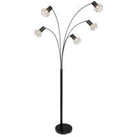 STEHLEUCHTE PRISKA - Schwarz, Basics, Metall (74/80/204cm) - Globo
