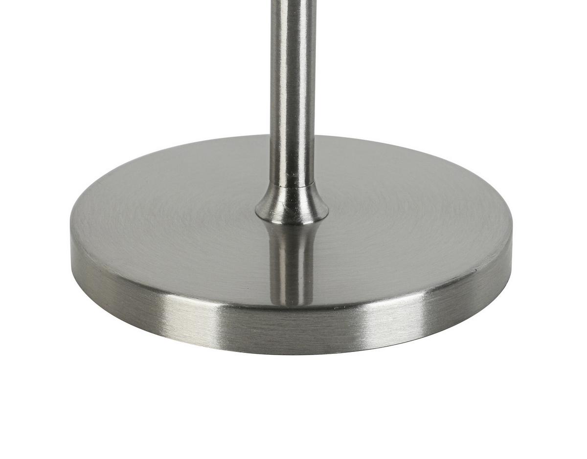 Veioză cu acumulatori Musi - culoare nichel/alb, Modern, plastic/metal (12/30cm) - Mömax